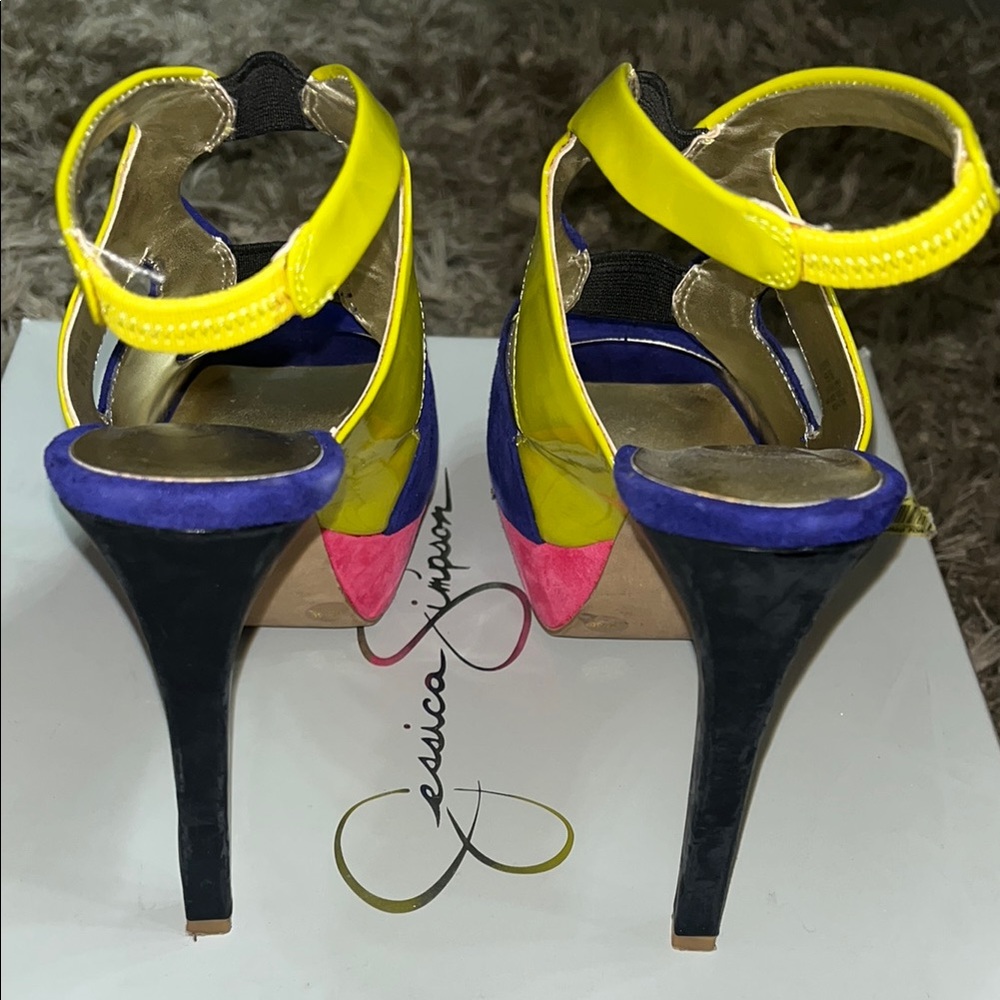 Jessica Simpson Multicolor Platform Heels - Picture 2 of 3